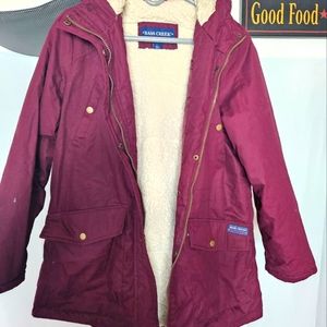 Beautiful maroon woman's jacket very warm!